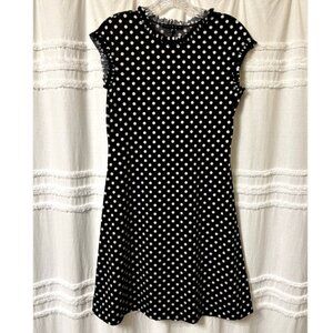 Tiana B. Black and White Polka Dot Dress Women's Small $15